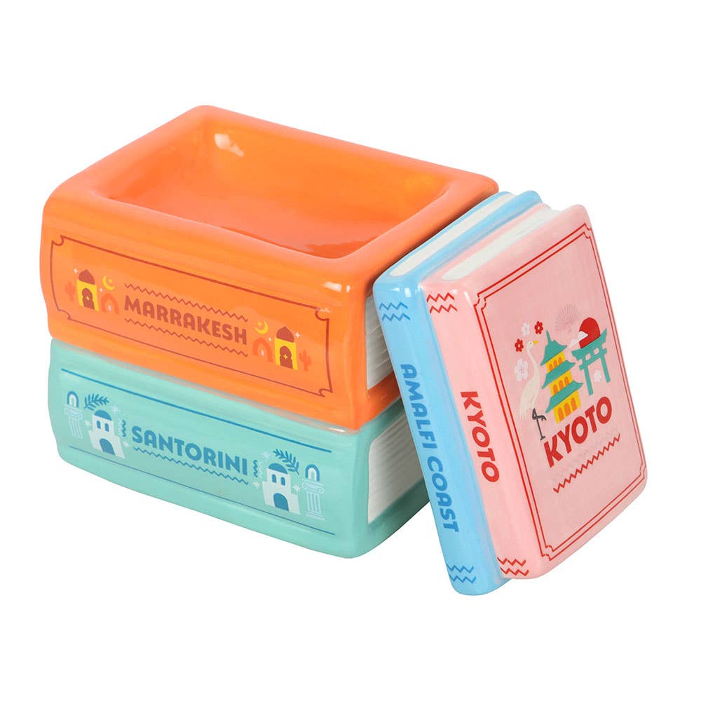 Travel Book Stack Wax Warmer