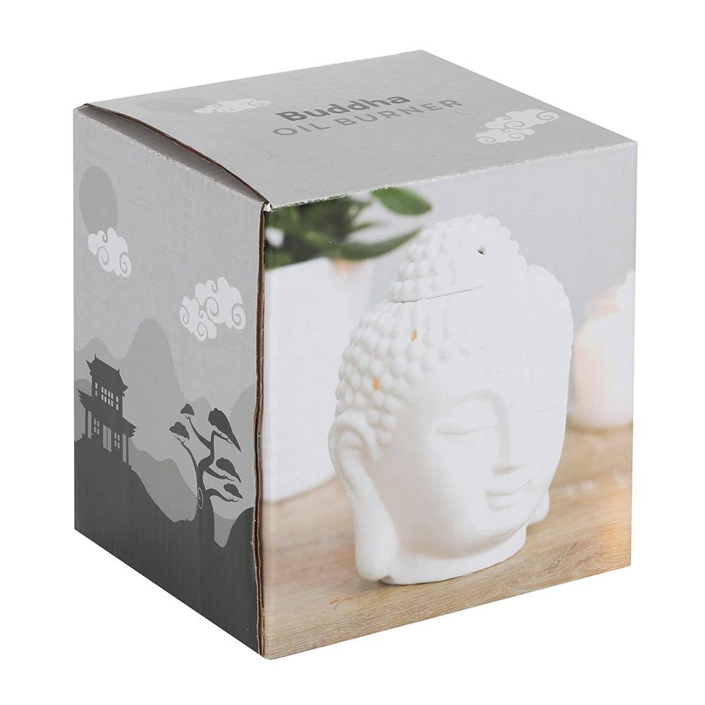 ✨ White Buddha Wax Warmer – Minimalist Serenity