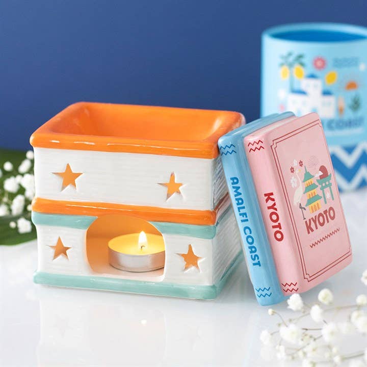 Travel Book Stack Wax Warmer